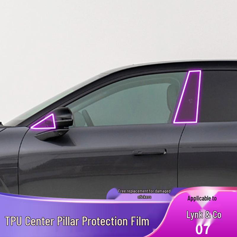 Transparent Protective Film for Lynk & Co 07 EM-P B-Pillar (2024-2025)