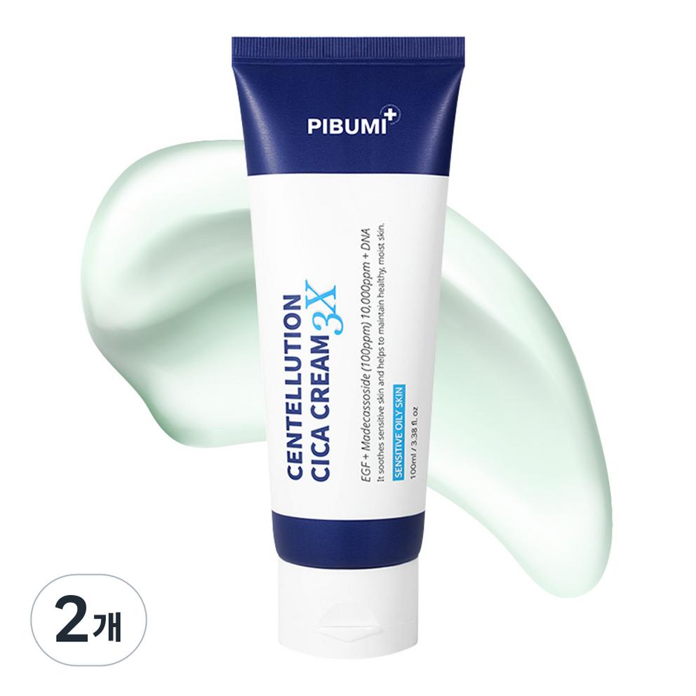 [Pibu-mi] Centellution Cica Cream 3X for Oily/Combination Skin, 100ml, 2 Count