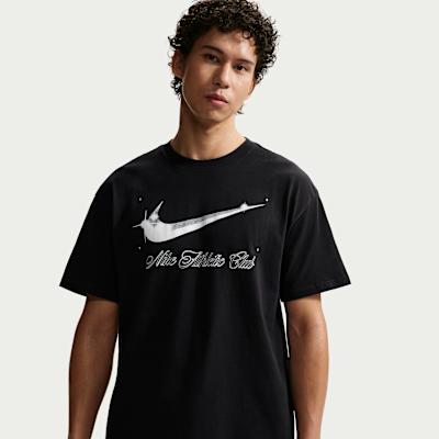 Nike T Shirts Men s Black/White Crew Neck Moderate S