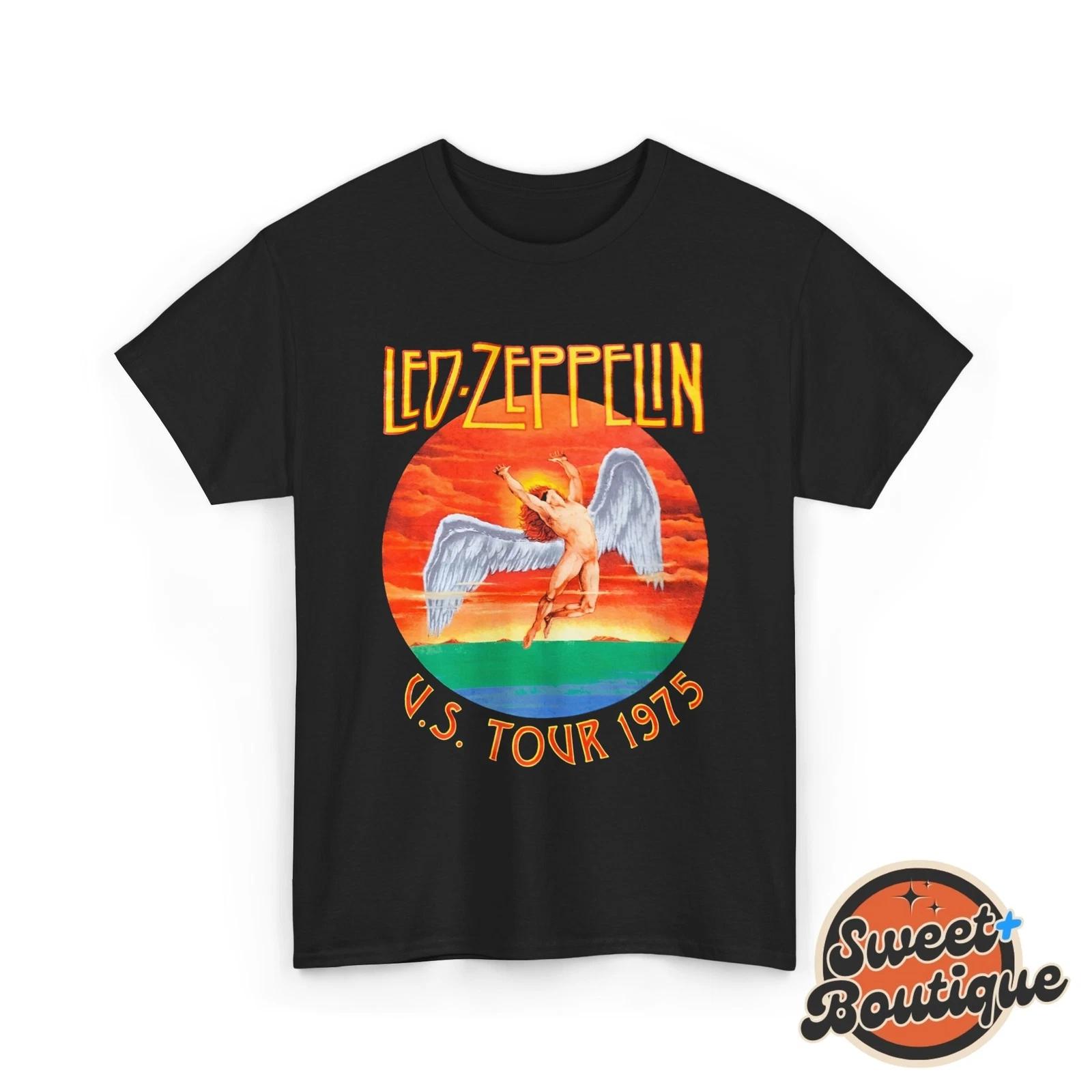 Led Zeppelin US Tour 1975 Vintage Shirt, Led Zeppelin Tour Shirt S