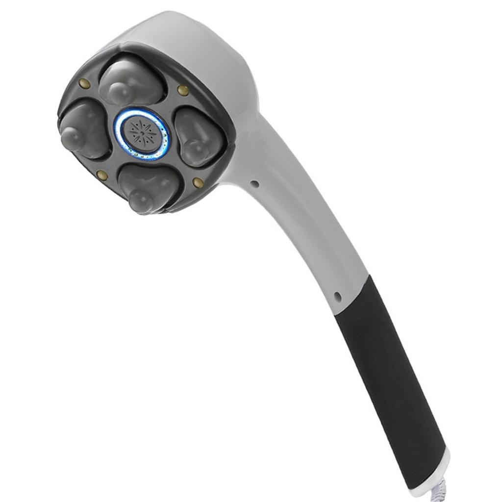 Multifunction Anion Electric 4 Heads Stick Handheld Massager Cervical Neck Shoulder Waist Leg Arm Muscle Relax Massage Hammer