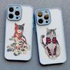 Japanese-style Colorful Cat Design Phone Case For iPhone 16 15 14 Pro Max Plus 11 12 13 Mini Pro Max XR X XS 7 8 SE2 Back Covers