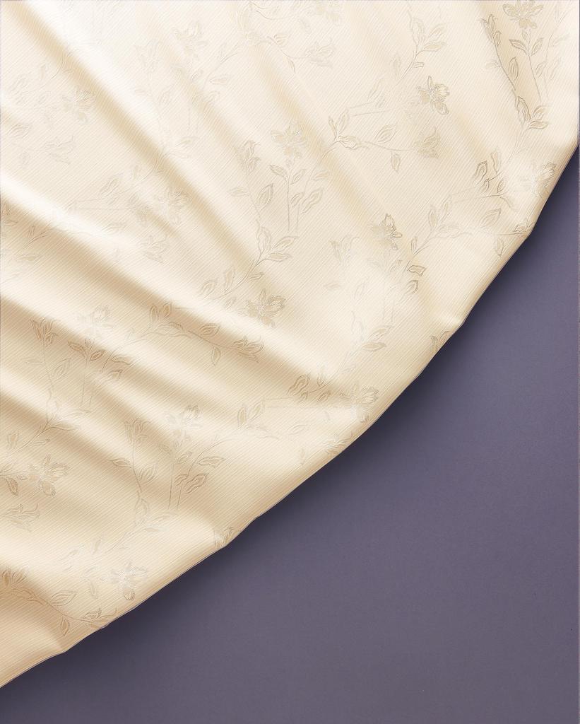 Alps Grand Piano Cover for Kawai Made In Japan Jacquard Ivory Beige with Glossy Small Floral Pattern / G-EX / GL-10 / /