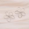 Hollow Big Five-petaled Flower Metal Line Drop Earrings for Women Art Brincos Hyperbole Fashion Party Jewelry