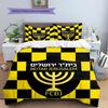 Set di biancheria da letto con motivo Beitar Jerusalem FC, copripiumino e federa, regalo di compleanno per la casa.(1 * copripiumino + 2 * federa, senza nucleo)
