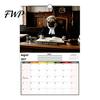 Dog Themed Planner 2027 Pugs Working Wall Calendar, Funny Hanging Humorous Pet Poster 12 Monthly with Unique Illustrations for Home Office Decor Year