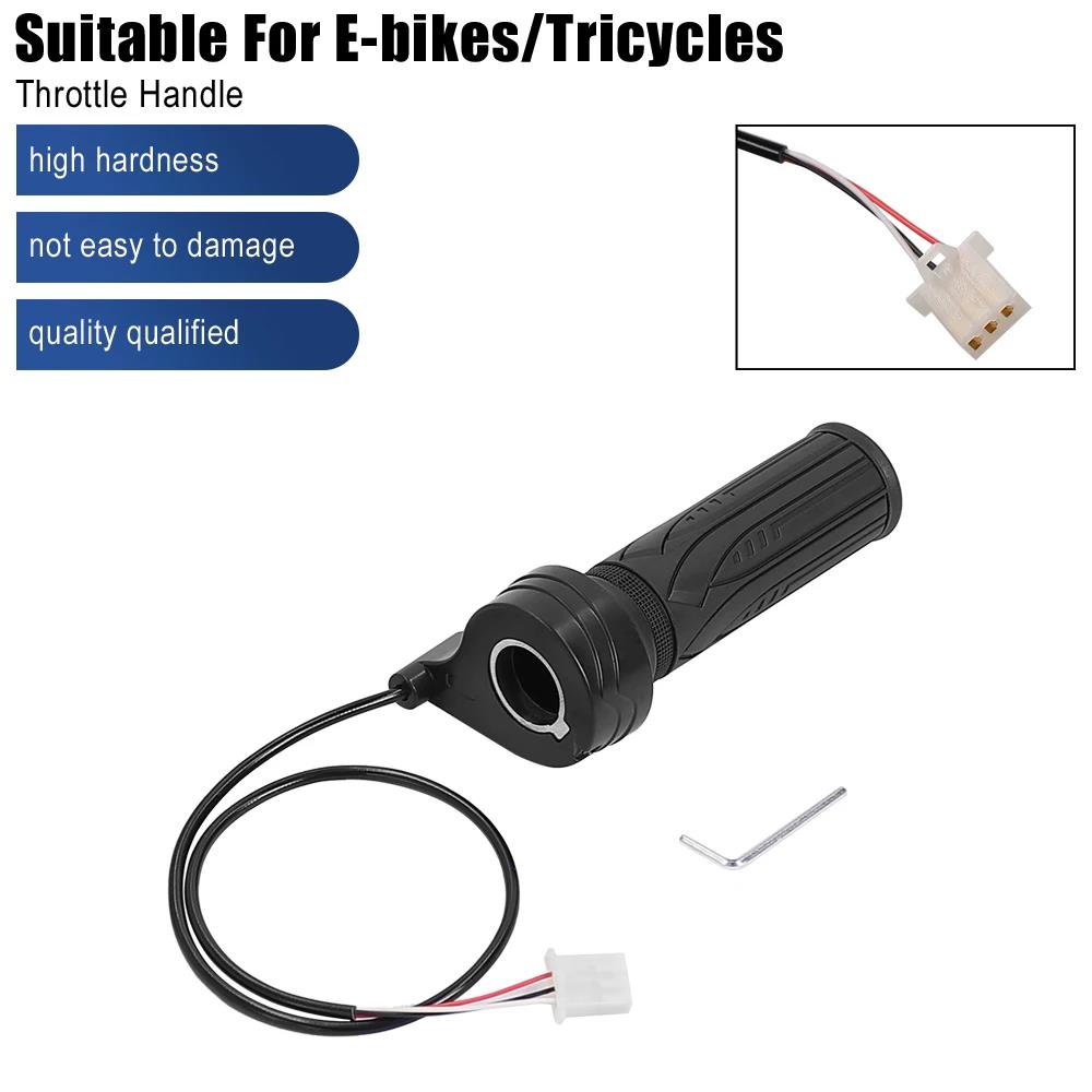 Twist Throttle Hall Sensor Turn Handle Electric Bicycle Accelerator Universal for Electric Scooter E-bike Tricycle Parts Throttles 2