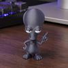 Decorative Alien Figure 3D Printed Ornament, Funny Figurine, Collectible Big Head Trendy Room Decor Statue for Desk Shelf Decor, Lovers Gift