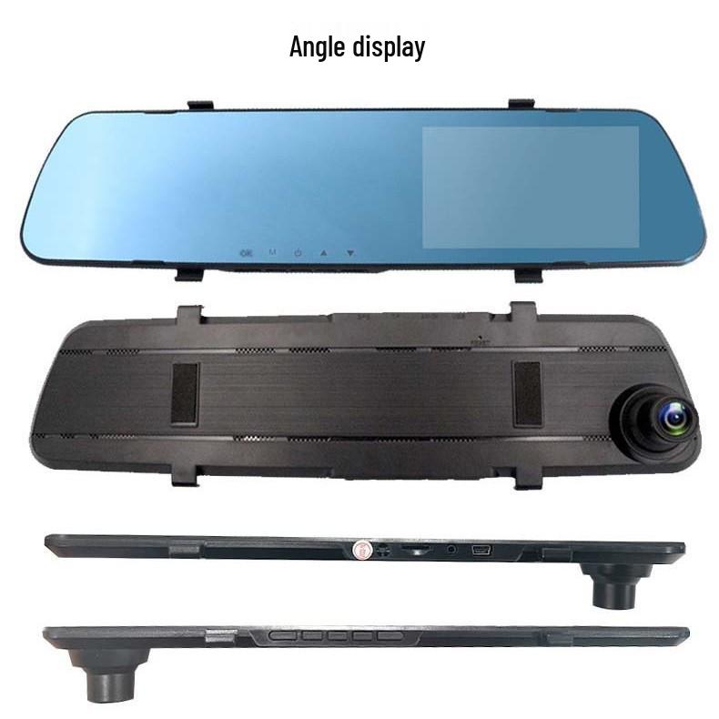4.5-Inch WiFi Rearview Mirror Dash Cam, HD 1080P, Dual Front and Rear Recording