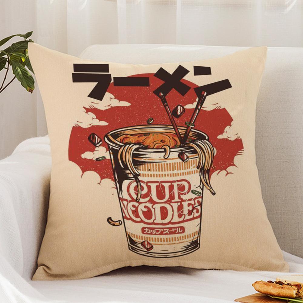 T-Takoyaki Japanese Food Cushion Cover Premium Comfort Reversible Pillow Cover - Dual - Use Design for Home & Car