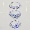 [Butterfly Diamond Qingyin] Small Fresh Enamel Butterfly Opening Ring, Super Fairy Zircon Niche High-End Exquisite Ring