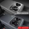 For Subaru Forester 2024 2025 2026 ABS Carbonfiber Interior Center Conlose Rear Row Seat Water Cup Holder Panle Cover Sticker