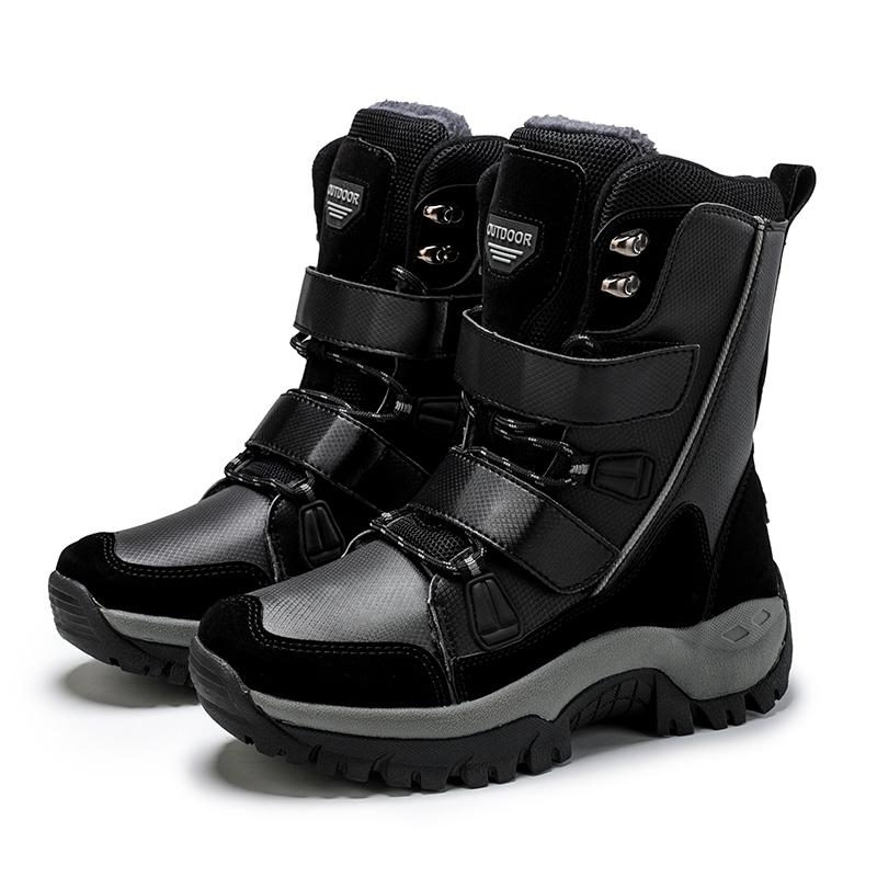 HOHO FAIR Schneestiefel Plüsch Plateau Winter Damenschuhe Hochwertige rutschfeste, verschleißfeste wasserdichte Hochzylinder-Winterschuhe für Damen