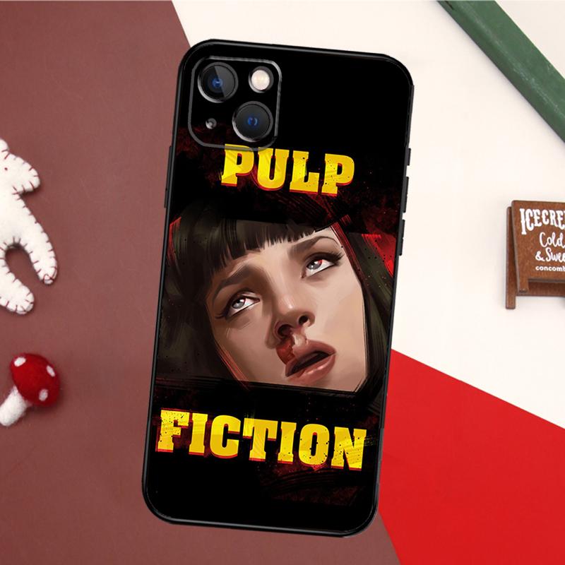 Mia Pulp Fiction Case For iPhone 17 Pro Max 16 15 14 13 11 12 Pro Max Mini 15 16 Plus 16e 17 Air Back Cover
