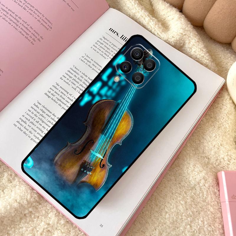 Musical Notes Violin Classical Case For Samsung Galaxy M21 M12 M13 M14 M15 M06 M16 M36 M56 M31 M53 M32 M52 M35 M55 M34 M54