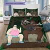The Big Lez Show Forest Scene 3 Pieces Bedding Set, Cartoon Character Duvet Cover & Pillowcases