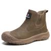 Stivali di Sicurezza da Uomo Stivali da Saldatura Antiscottatura Antischiacciamento Antiperforazione Punta in Acciaio Scarpe da Lavoro Uomo Protezione Scarpe di Sicurezza