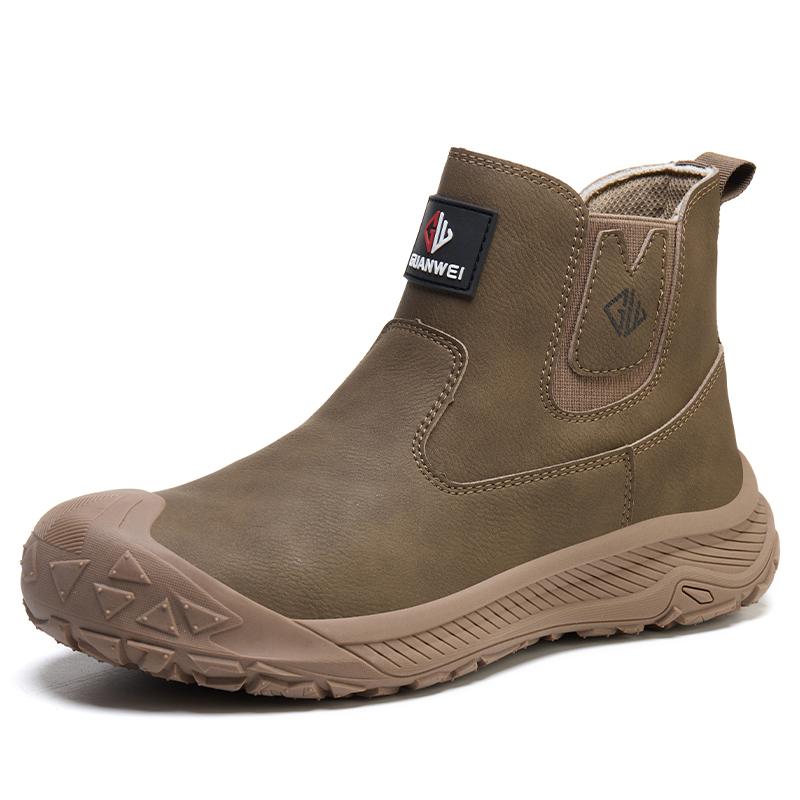 Stivali di Sicurezza da Uomo Stivali da Saldatura Antiscottatura Antischiacciamento Antiperforazione Punta in Acciaio Scarpe da Lavoro Uomo Protezione Scarpe di Sicurezza