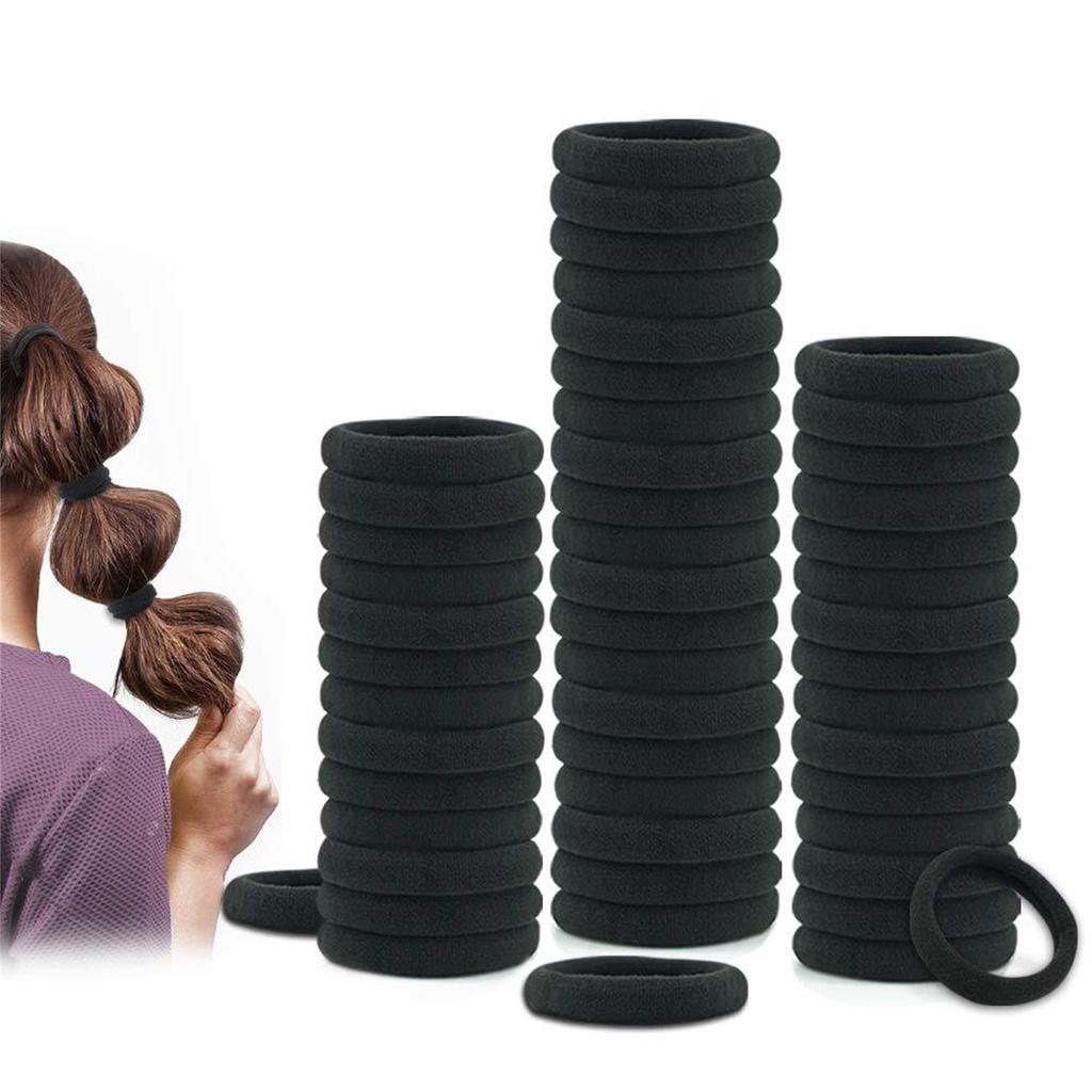 100pcs Comfortable Elastic Hair Bands Women Fashion Hair Ties Trendy Hair Rings for Everyday Use