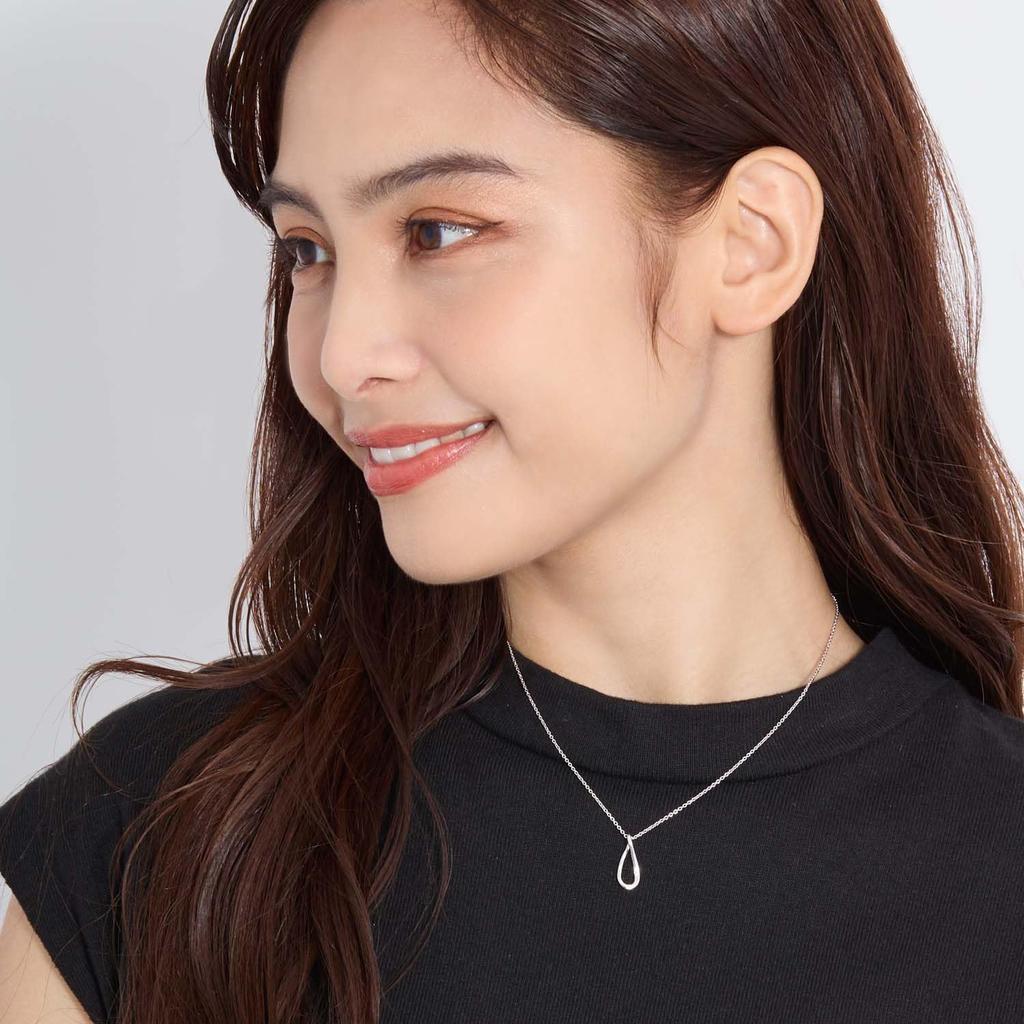 Infinity Design Sterling Silver 925 [Lara Christie] Women's Necklace, [WHITE Label] p14004-w