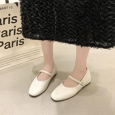 Damenschuhe 2024 Heißer Verkauf Schnallenriemen Damen Ballerinas Mode Flache Alltagsschuhe Damen Neu Runde Zehenkappe Slipper