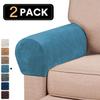 Velvet Armrest 2pcs Covers Stretch Set Chair Sofa Arm Protectors Couch Removable