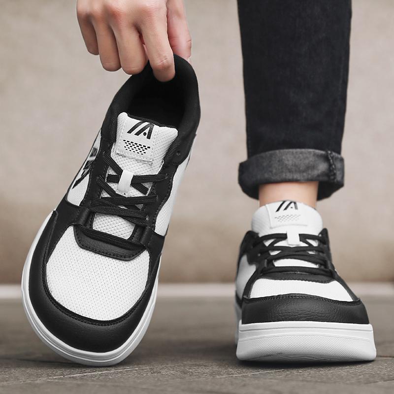 Wide Toe Box Sneakers for Men Breathable Mesh Casual Sports Shoes Plus Size 39-48 Board Shoes Anti-slip Soft Sole