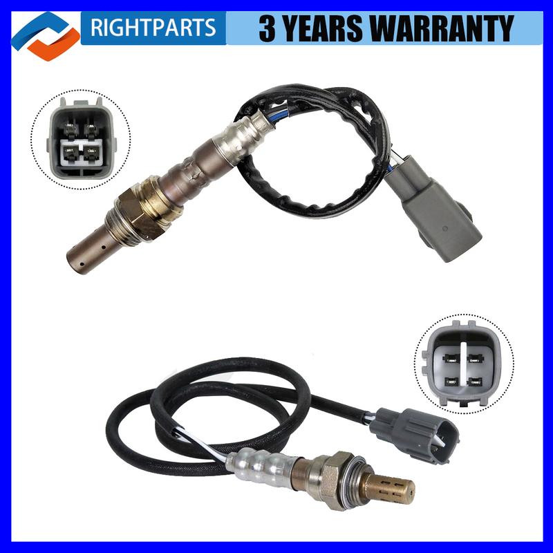 2PCS Upstream & Downstream O2 Oxygen Sensor For Toyota RAV4 2.0L 2001 2002 2003 Air Fuel Ratio Sensors Auto Accessories чёрный