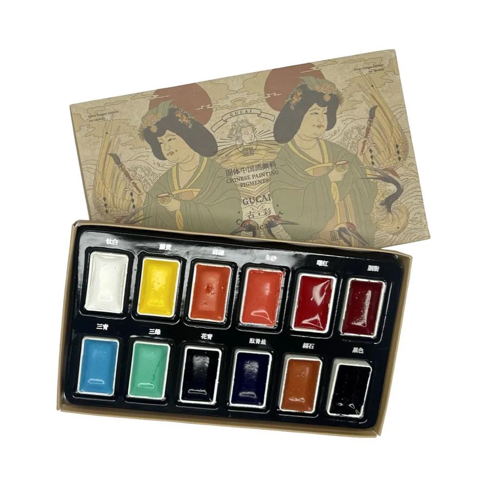 

12-цветные чернила и акварельная краска для начинающих One Size