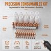 40pcs Ceramic Nozzles Air Plasma Cutter Kit PT-31 Torch Consumables  For Plasma Cutting Machines