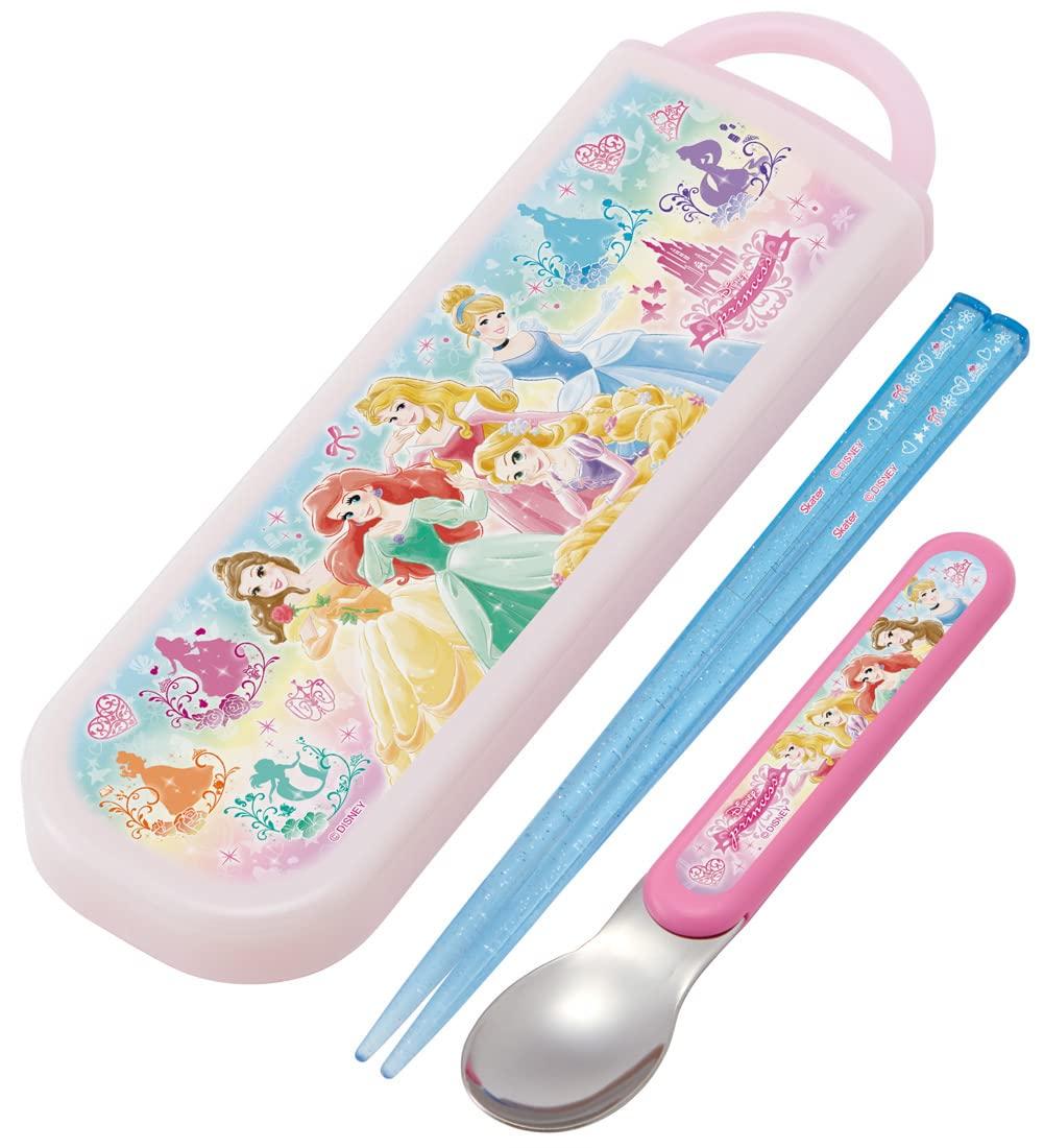 

Skater Antibacterial Chopsticks and Spoon Disney Princess Made in Set, 22, Japan, CCA1AG-A