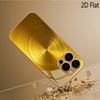 Gilding Print Patterned Tempered Glass Design for iPhone16 17 Pro Max 15 14 13 12 11 ProMax Phone Case Camera Cover Shockproof H