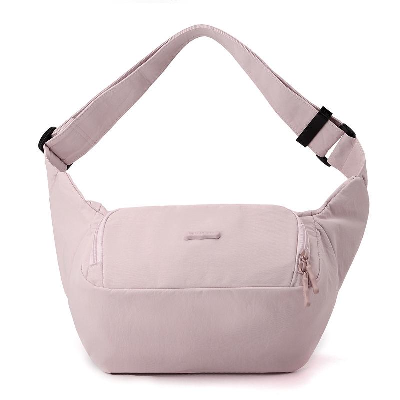 New Women's Crossbody Shoulder Bag Macaron Color Simple Commuter Versatile Chest Bag Fanny Pack