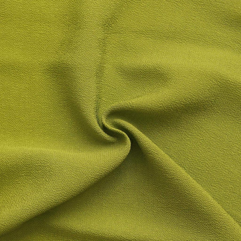 Nippon Chuko NBK Ichigoe 70cm Wide X 7m Size Matcha Green Chirimen, Plain, Approx. Cut, 46,