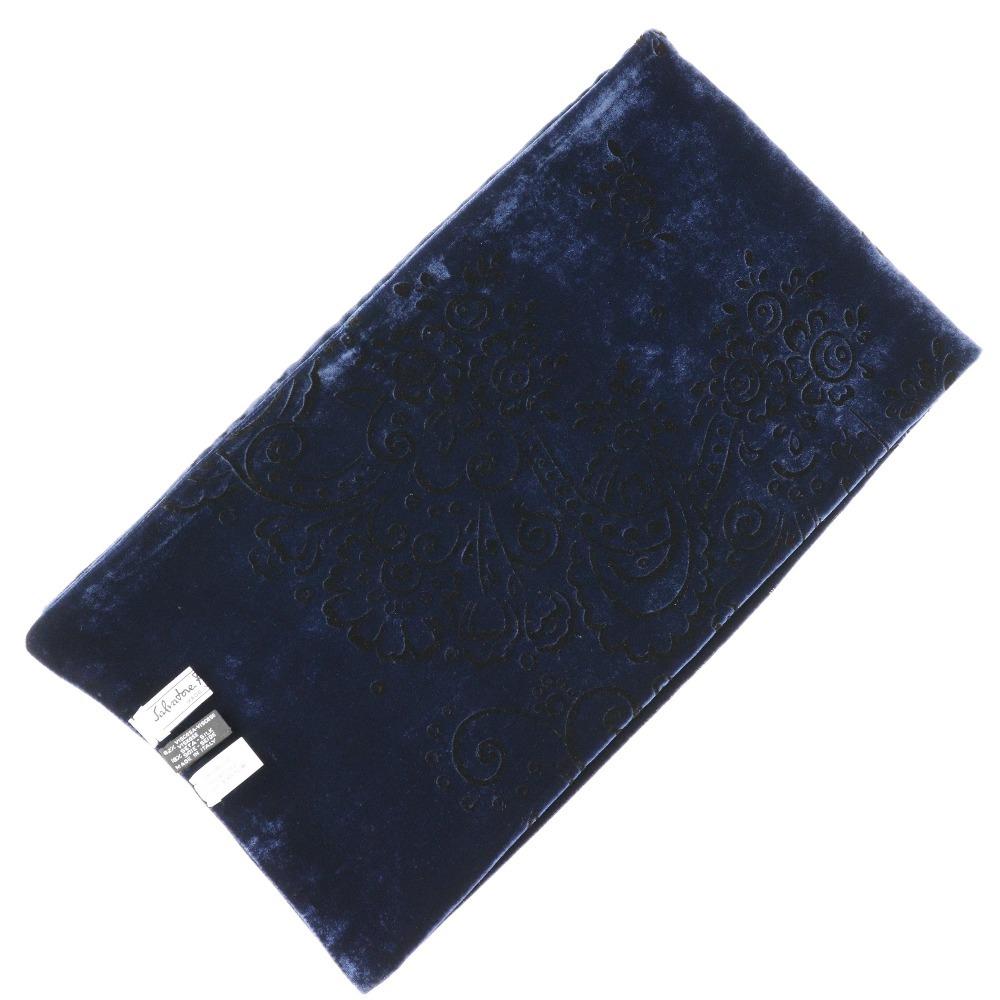 Salvatore Ferragamo Scarf Stall Navy blue Velor Women Used