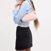 Coach Teri 24 Removable Shoulder Strap Leather Shoulder Bag Medium Pink Women Shoulder Bag CY774-SVB5