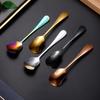 High Quality Portable Dessert Spoon Stainless Steel Short Handle Coffee Spoon Stirring Spoon