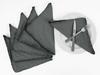 Vargottam Black Home Decor Parties Dinner Table Linen Re-Usable Napkins Set-Pack Of