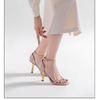 Fashion Women's High Heels 2025 New Sexy Thin High Heels Sandals Fashionable Leather Open Toe Comfortable Women's Shoes Zapatos De Mujer