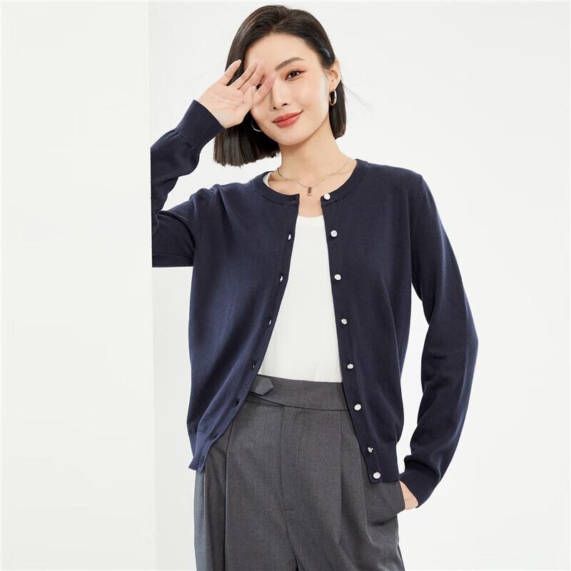 Giordano Women's Combed Cotton Anti-Pilling Knit Cardigan