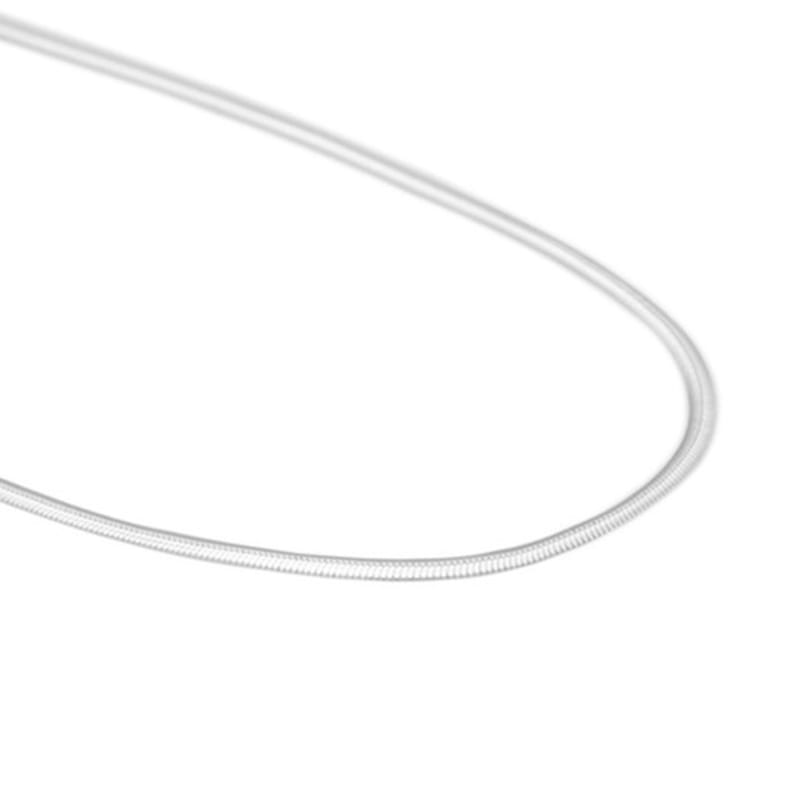 Green [925 Silver] Un.silver.160 / Flat Evening Necklace