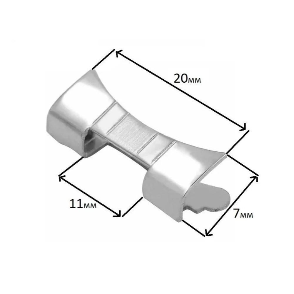 Stainless Steel Curved End Link Set Metal Wristband Curved End Bracelet Adapter Watch Accessories