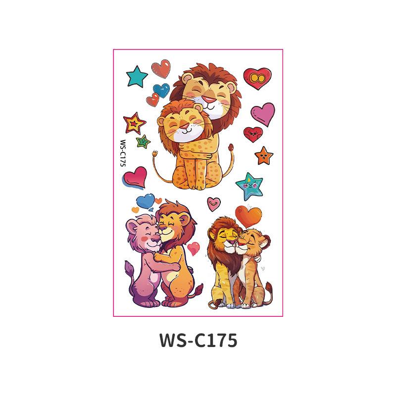 Cross Border Children's Cartoon Tattoo Stickers Space Dinosaur Boy Girl Cute Temporary Waterproof