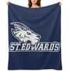St. Edward's University Throw Blanket Flannels Flannel Fabric Travel for Winter Blankets