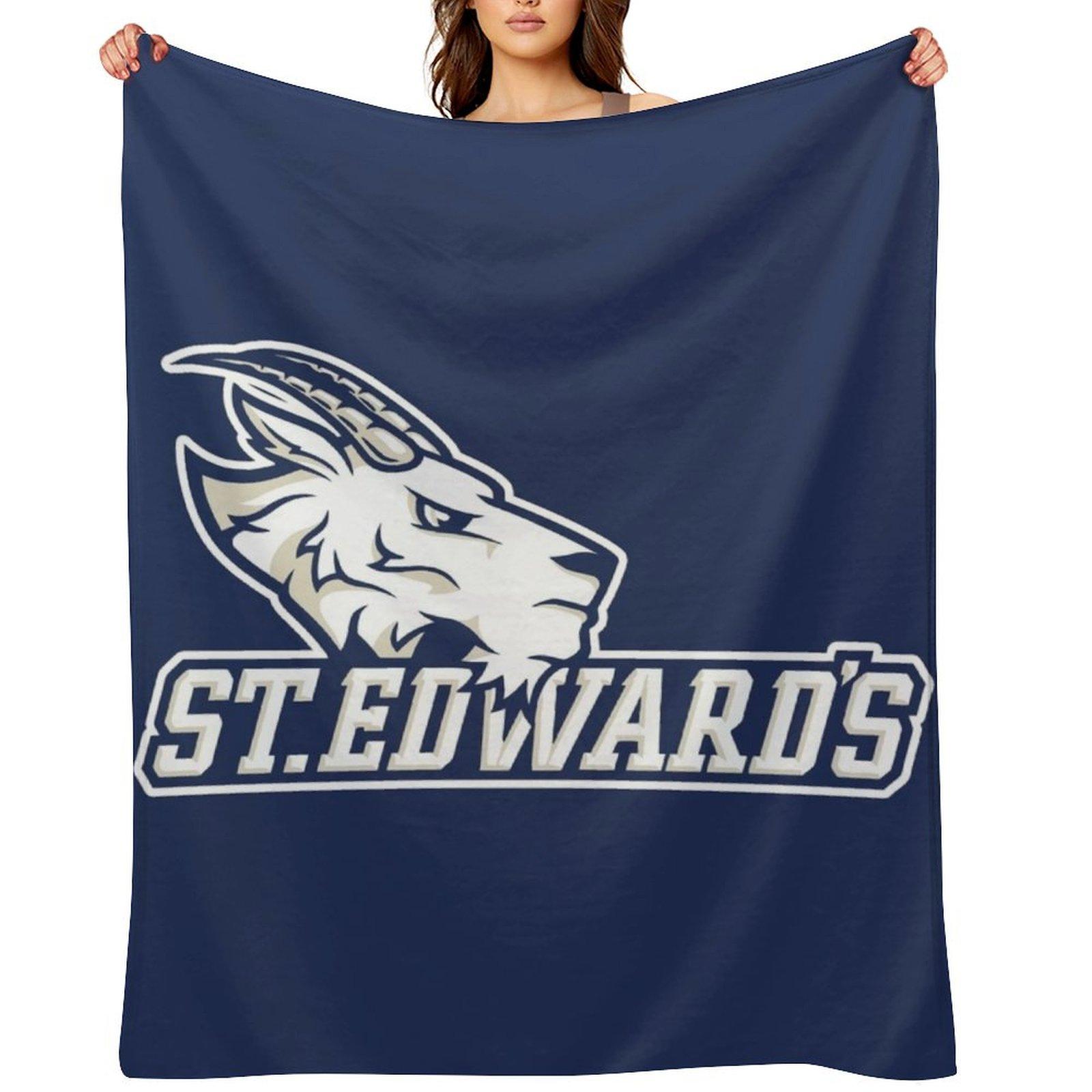 St. Edward s University Throw Blanket Flannels Flannel Fabric Travel for winter Blankets 30x40in