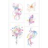 Butterfly Ghost Bow Flower Kitten English Short Sentences Multi-Picture Finger Tattoo Sticker