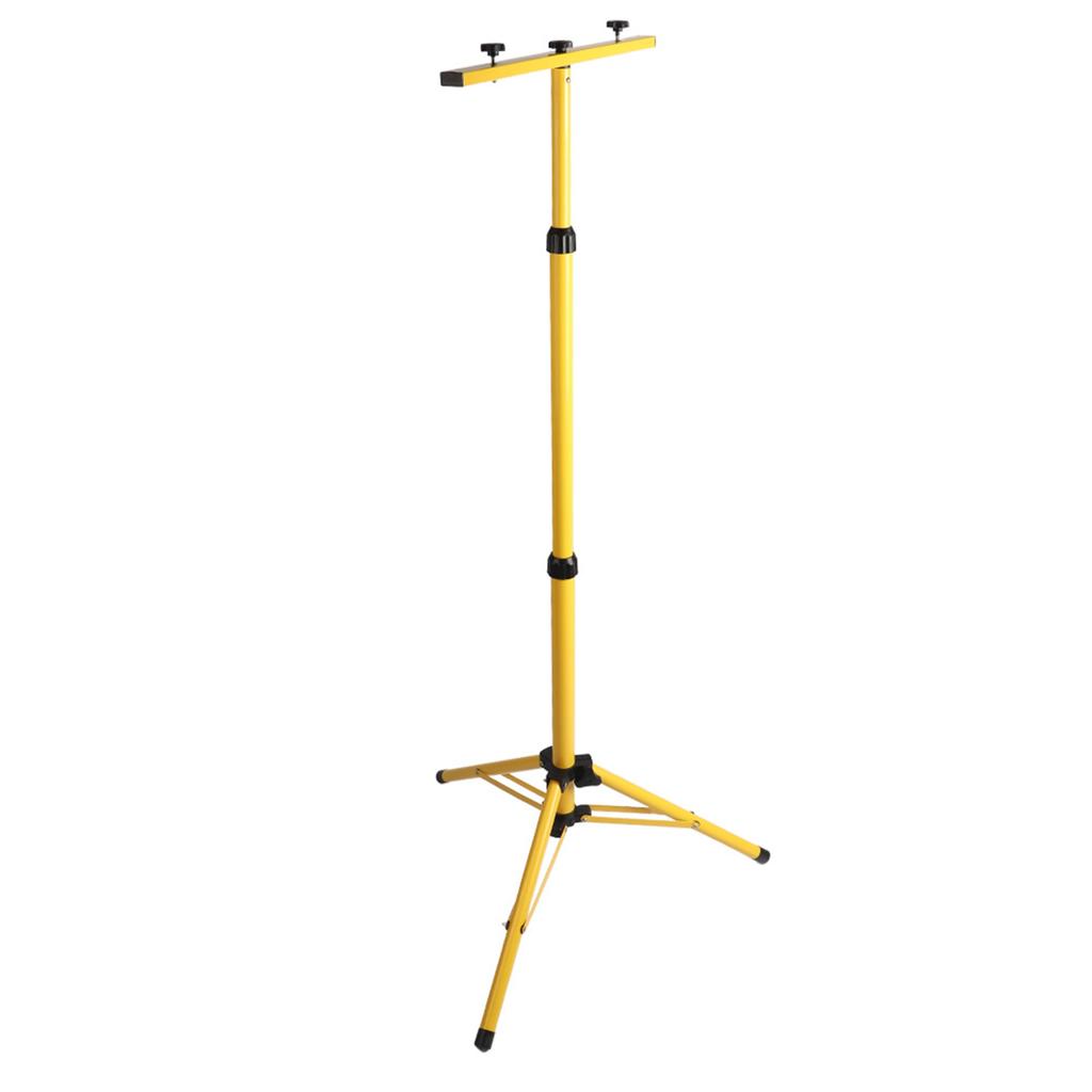 Hvy Duty Telescopic Tripod Stand for LED Work Lights, Height with Two Button, Antislip Base Industrial Lighting for Construction Site Wareh