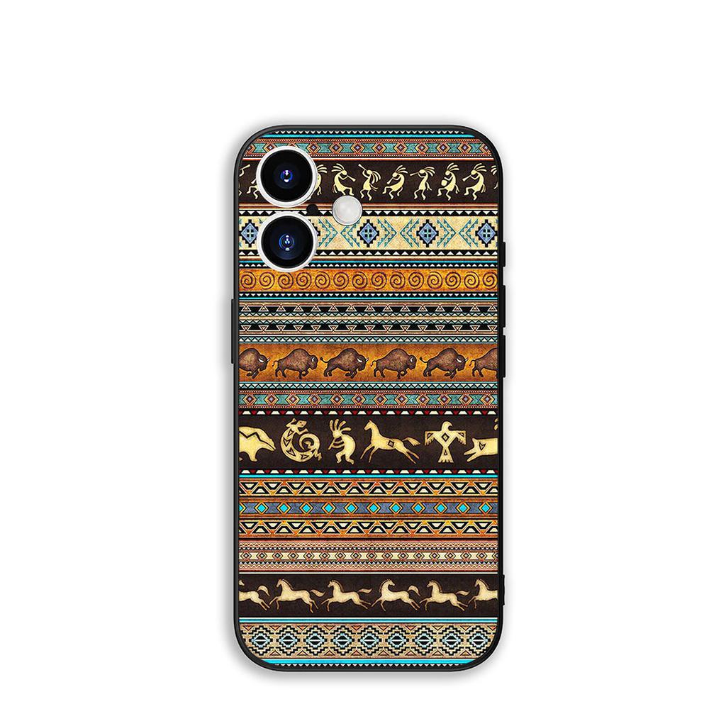 Phone Cover Print Design African Wax Casing for Apple iPhone 16 15 14 Plus 13 12 Mini 17 Pro Max + ProMax 16E Air 15+ Case