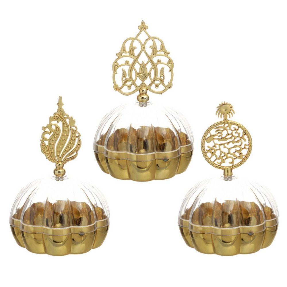 Handheld Gold Hollow Box European Style Packaging Gift Box Candy Container Box  Wedding Table