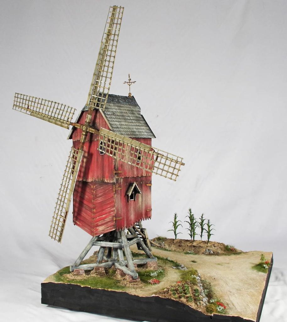 RT Diorama European Windmill Diorama Scene Model Kit RTD35049 1/35 (Scene)